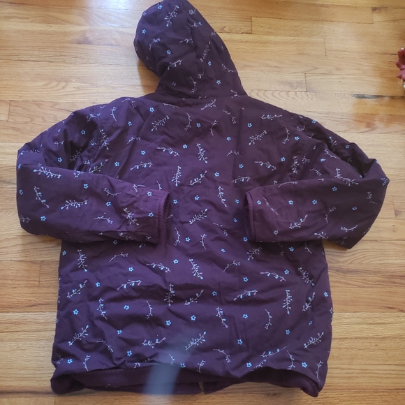 Northern Reflections Double Sided XXL Sherpa/ Floral purple Floral Full Zip - Picture 8 of 11